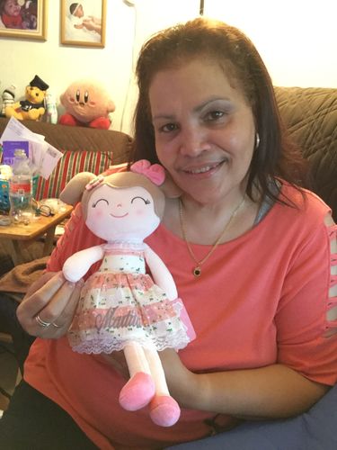 Customer photo review of Personalized Leyadoll (Pink) with Gift Bag