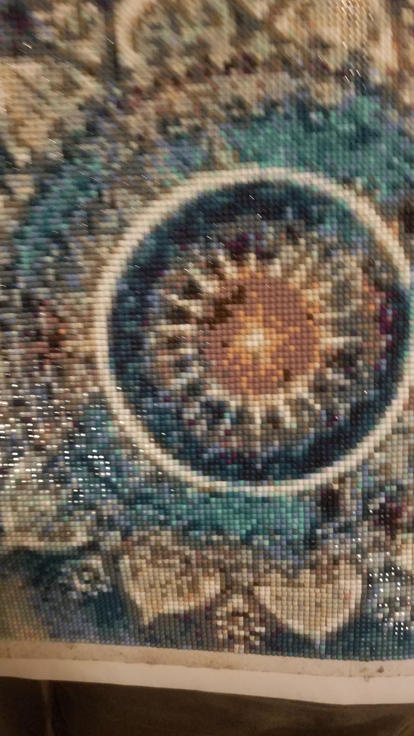 Customer photo review of Mandala - Diamond Painting Kit