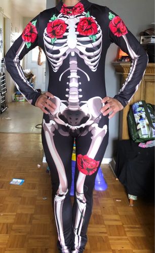 Customer photo review of Halloween - Déguisement Squelette fille