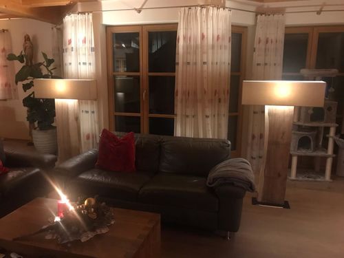 Customer photo review of Standlampe SLICE | Lampenschirm mit Innenausführung in Gold