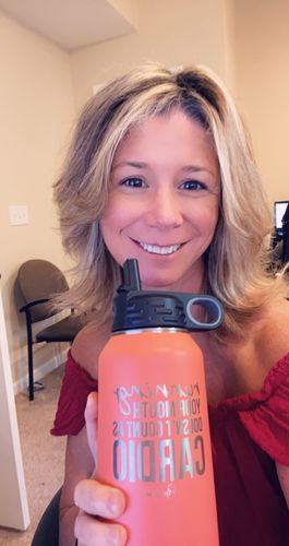 Customer photo review of $15 Friday - Running Your Mouth Doesn't Count As Cardio 32oz Water Bottle
