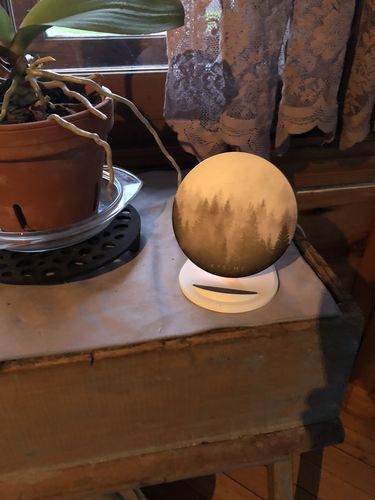 Customer photo review of Morning Mist wireless charger