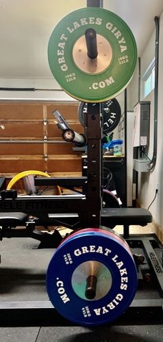 Customer photo review of 140kg set of high quality bumper plates( shipping included)