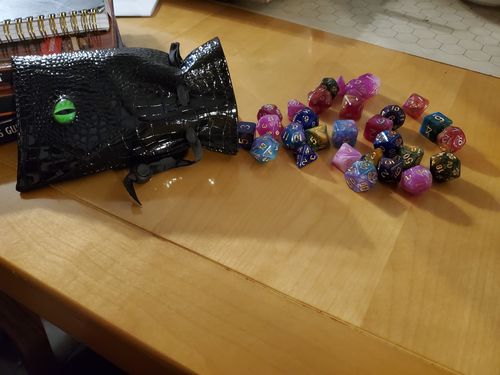 Customer photo review of Nebula Space Dice Sets