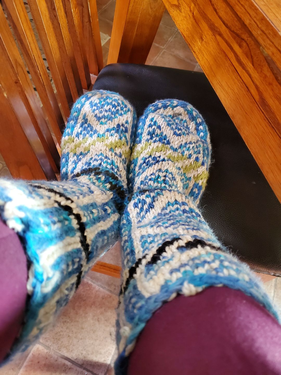 Customer photo review of Wool Mukluks Slippers