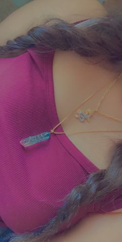 Customer photo review of “Iced dragon” necklace