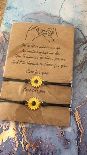 Customer photo review of Sunflower Bracelet