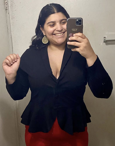 Customer photo review of Black Diva Jacket by Heart of Haute