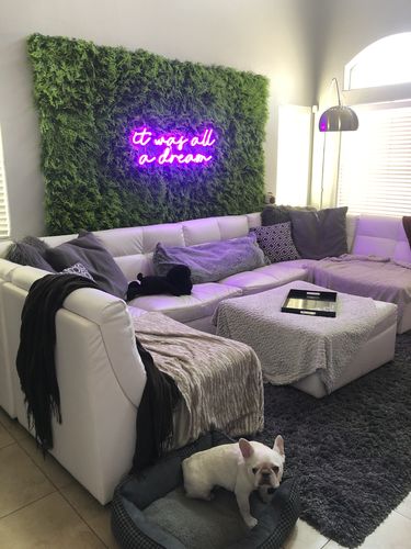 Customer photo review of 'It Was All a Dream' Neon Sign