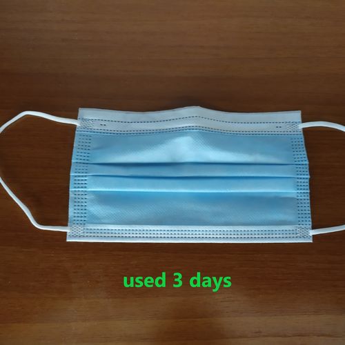 Customer photo review of Premium Face Masks - Pack of 50