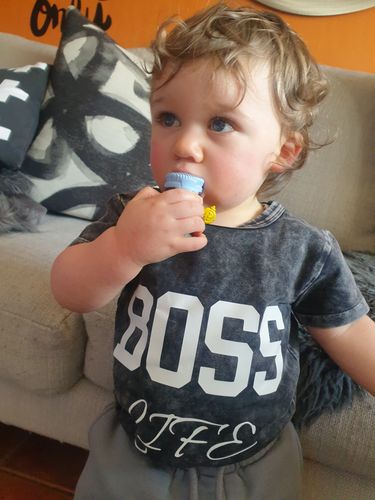 Customer photo review of MLW By Design - Boss Life Tee