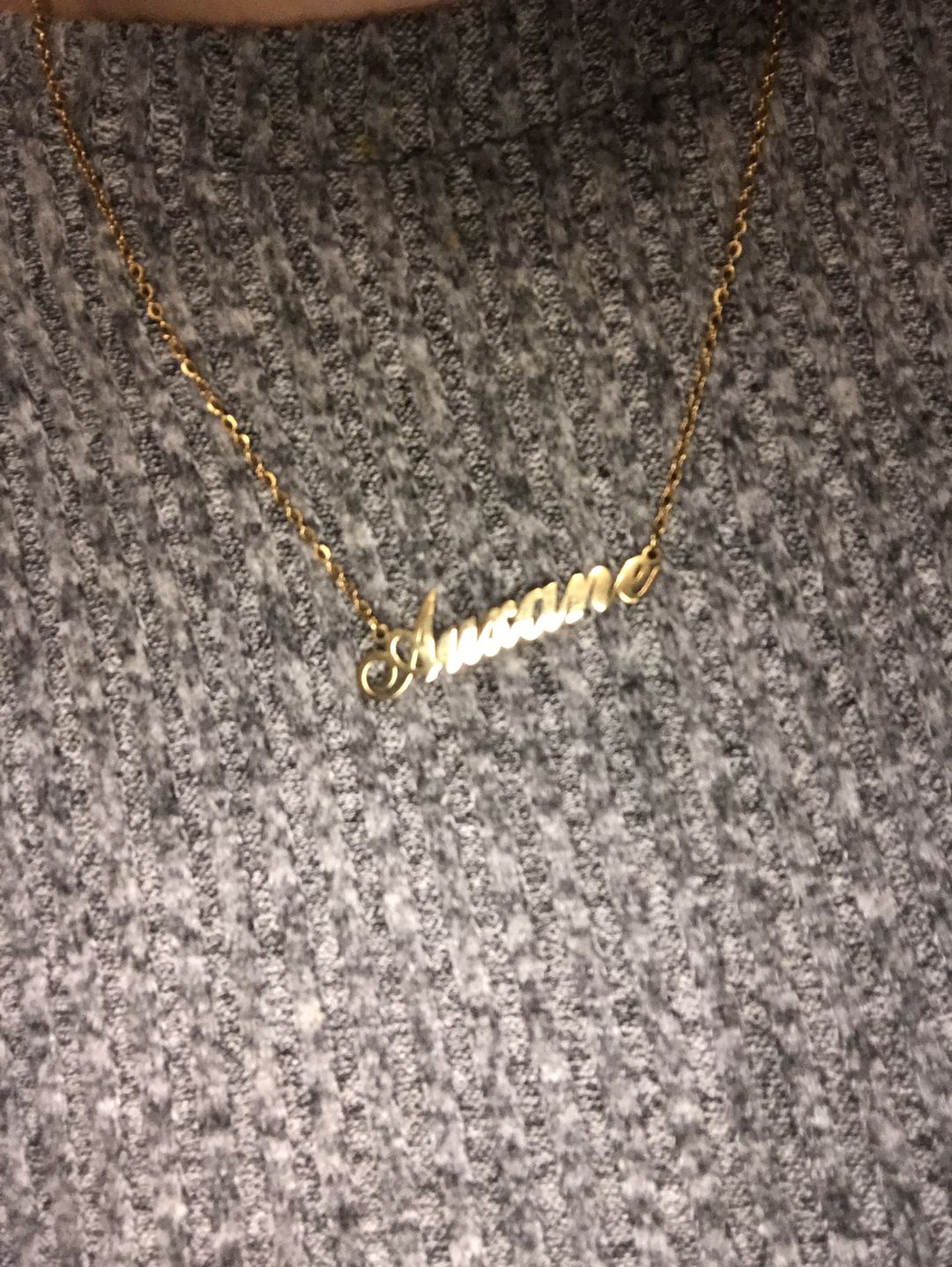 Customer photo review of Collier Prénom Style Classique