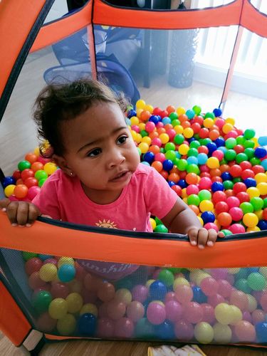 Customer photo review of Pop N' Go® Playpen