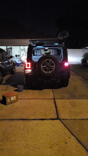 Customer photo review of JK to JL Conversion Tail Lights - Black (07-18 JEEP WRANGLER JK/ JKU)