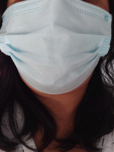 Customer photo review of Premium Face Masks - Pack of 50