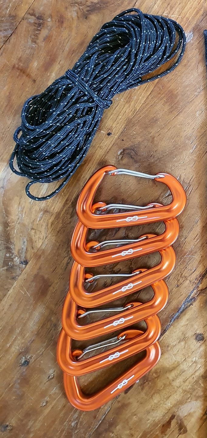 Customer photo review of Ultralight Aluminium Carabiner (12kn)