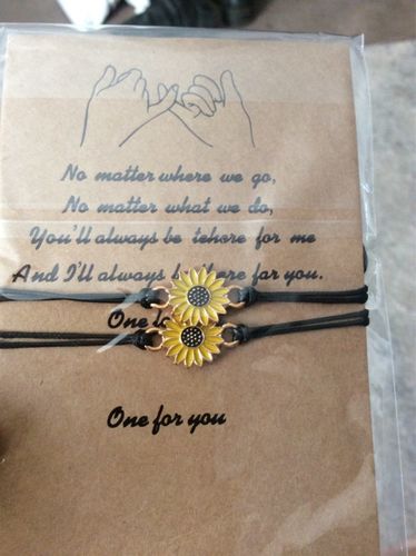 Customer photo review of Sunflower Bracelet