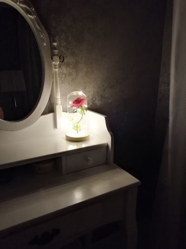Customer photo review of Rose éternelle sous cloche