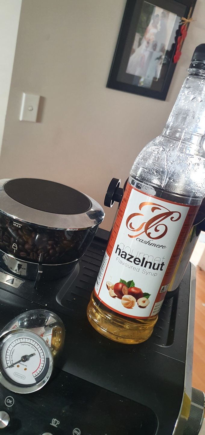 Customer photo review of Hazelnut Coffee Syrup
