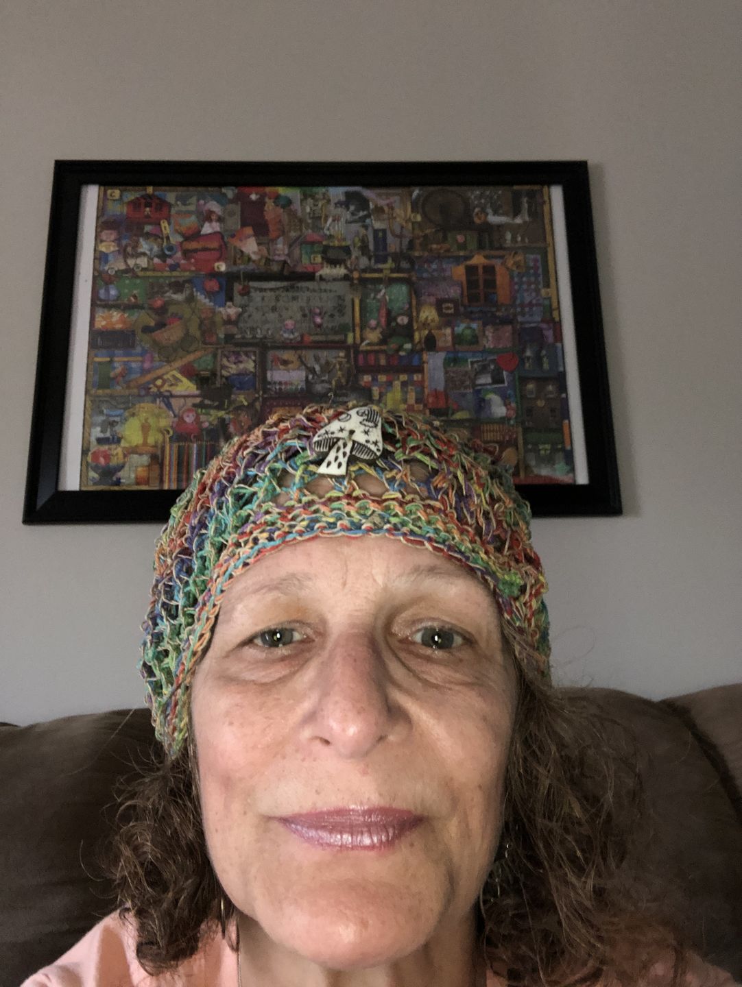 Customer photo review of Honeycomb Mushroom Hemp Hat