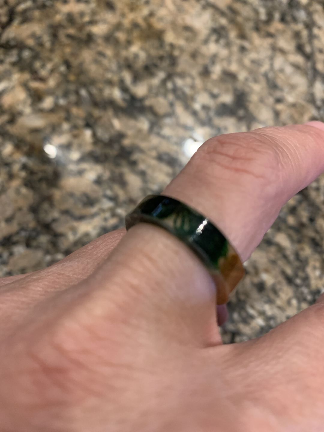 Customer photo review of Forest Soul Resin Ring