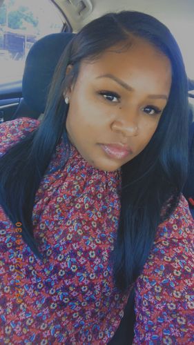 Customer photo review of Pauline Floral Top Burgundy