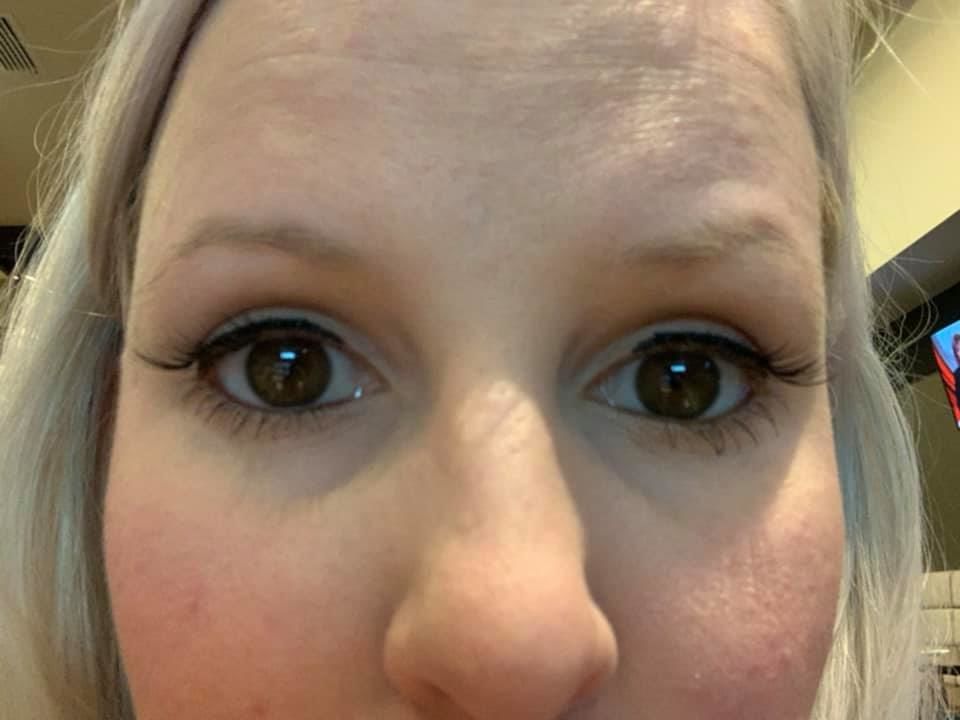 Customer photo review of Magnetic Half Lashes