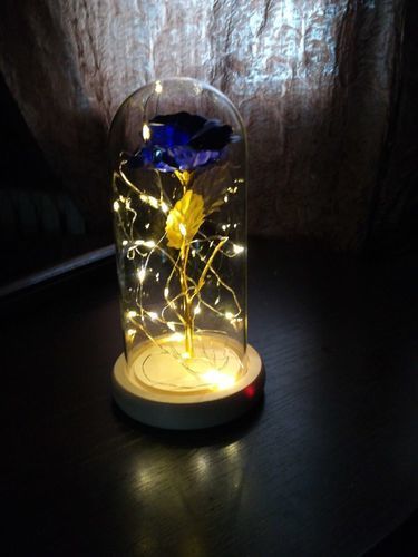 Customer photo review of Rose éternelle sous cloche