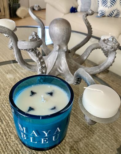 Customer photo review of Original Shark Tooth Candle BLEU