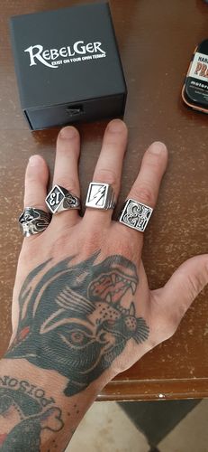 Customer photo review of GRIM REAPER SKULL HEAD RING
