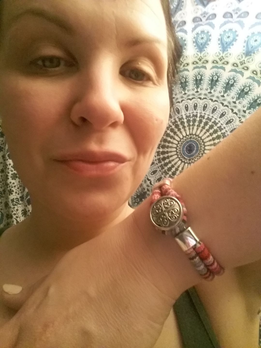 Customer photo review of Boho Flower Charm Bracelet