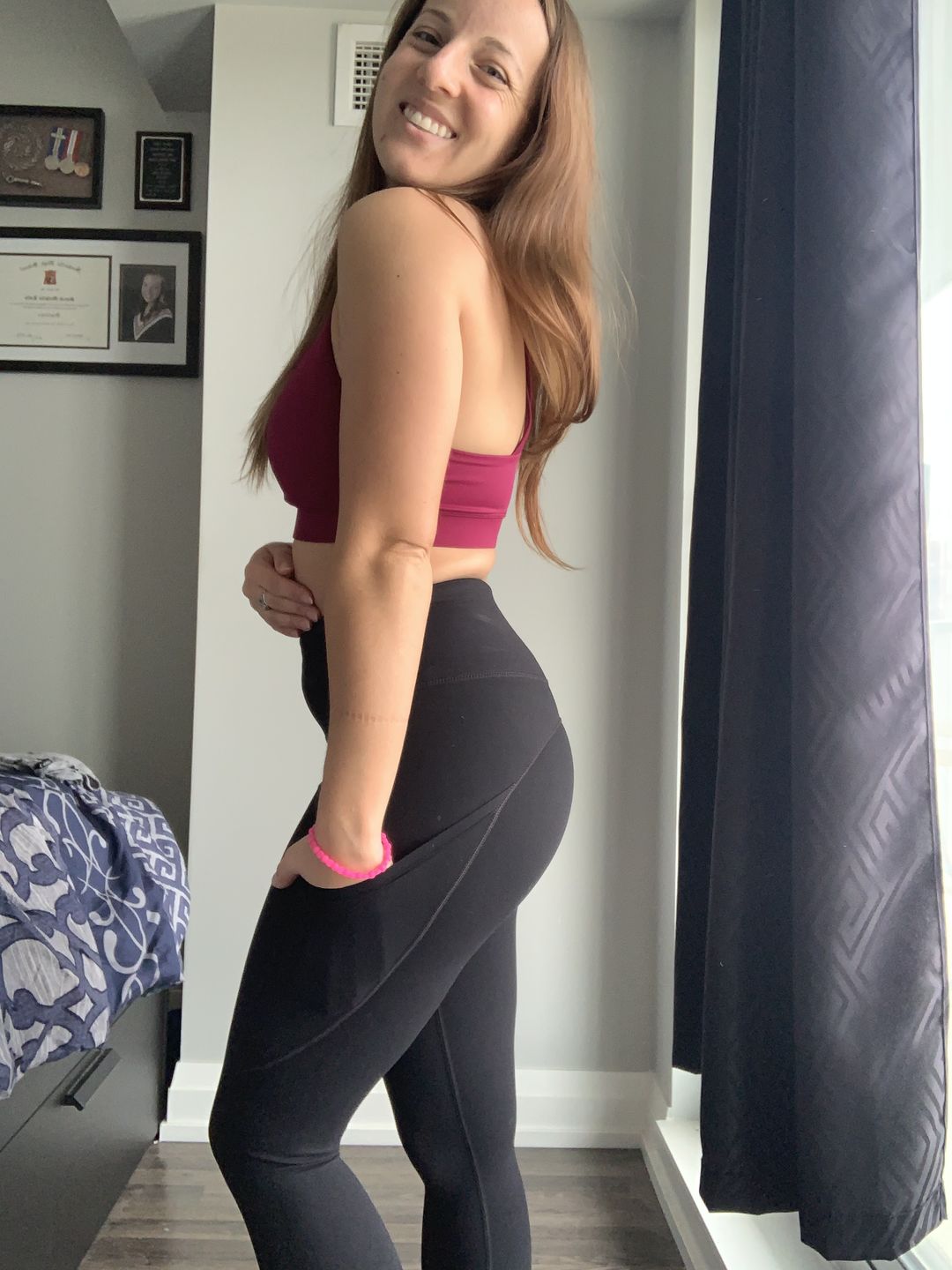 Customer photo review of Focus Exercise Pants - Black | MT LUXE
