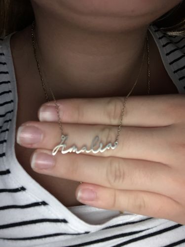 Customer photo review of Namenskette  Signatur- Stil