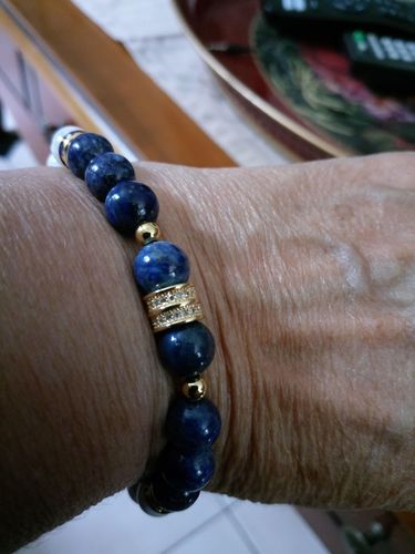 Customer photo review of BRACELET 7 CHAKRAS BOUDDHA ACIER