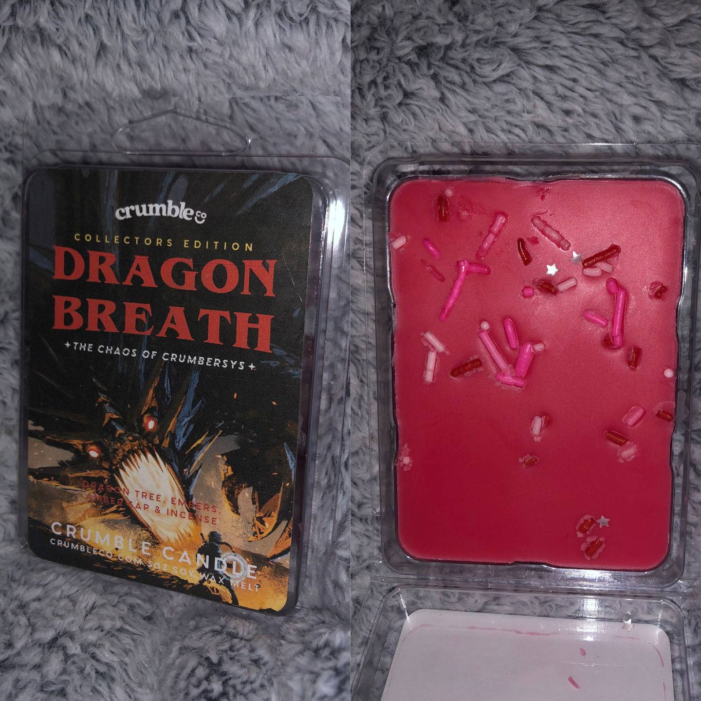 Customer photo review of Dragon Breath Wax Melts
