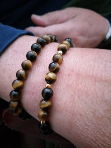 Customer photo review of BRACELET 7 CHAKRAS BOUDDHA ACIER