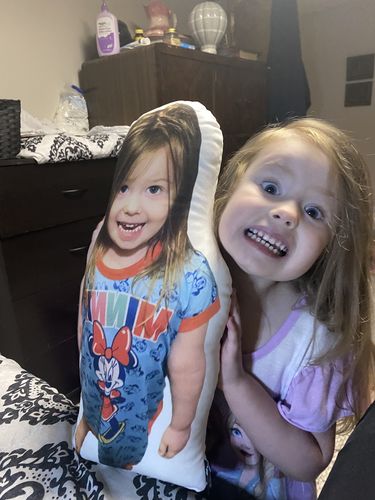 Customer photo review of Custom Child Pillow