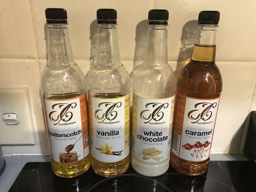 Customer photo review of Caramel Coffee Syrup