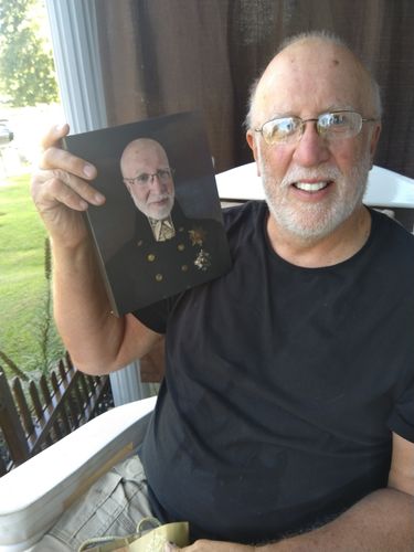 Customer photo review of The Captain - Custom Canvas