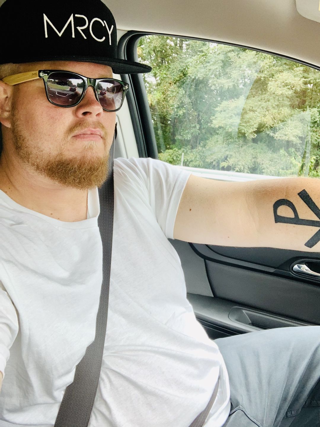 Customer photo review of MRCY - Black Snapback