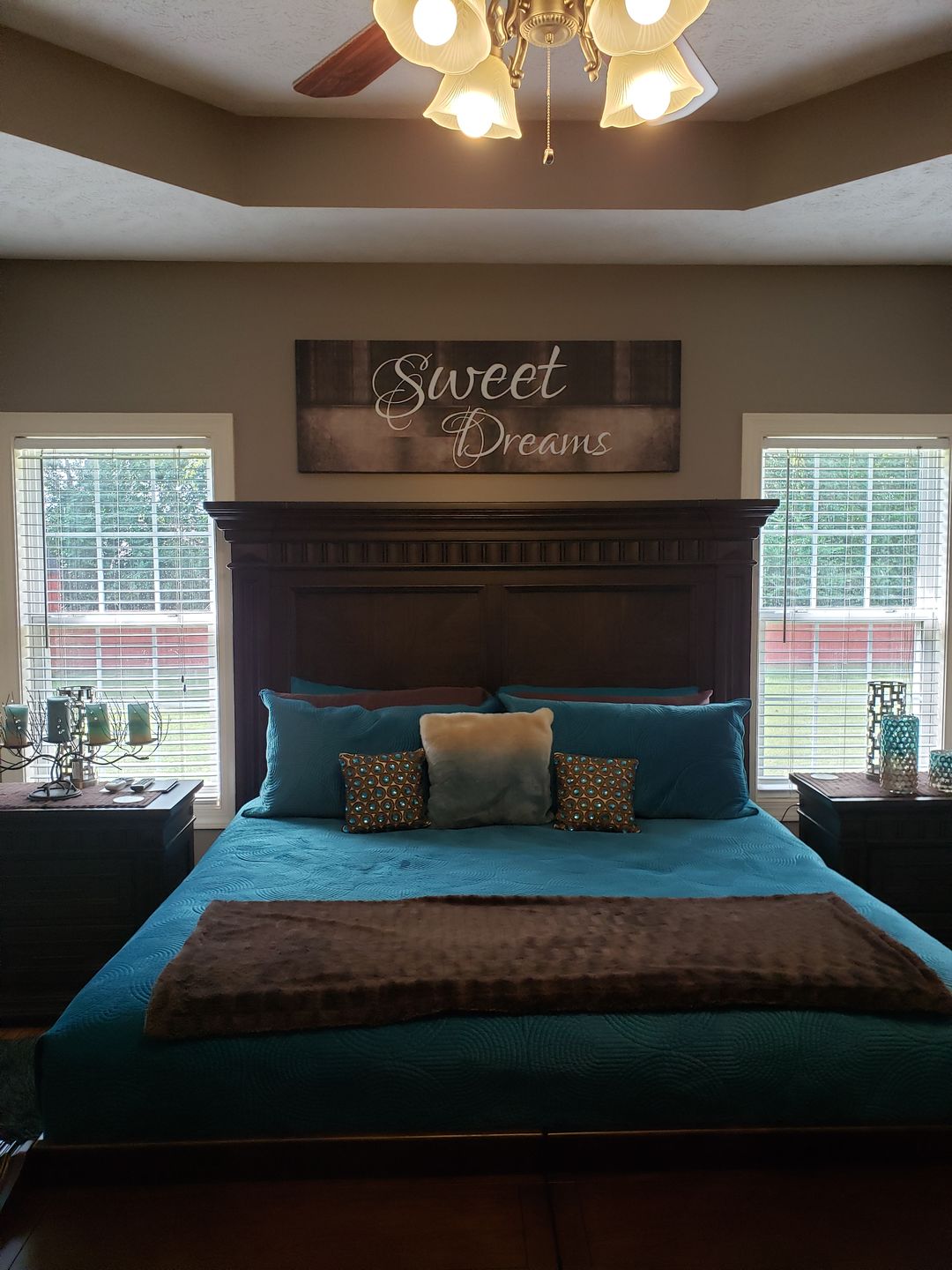 Customer photo review of Sweet Dreams Wall Art Canvas, Sweet Dreams Above The Bed