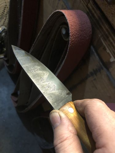 Customer photo review of 2 x 72 Inch EdgeCore Premium Ceramic Grinding Belts