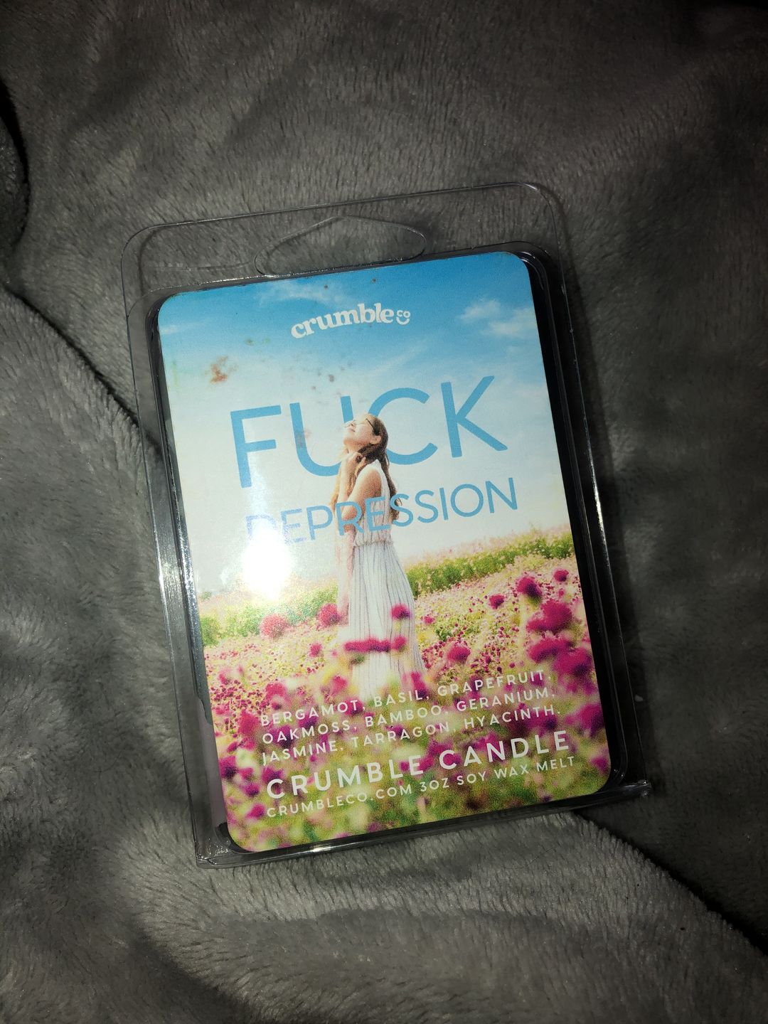 Customer photo review of Fuck Depression Wax Melts