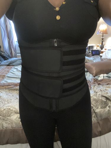 Customer photo review of LUX LATEX VEST - DOUBLE BELT