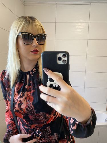 Customer photo review of Shiny Black Cat Eye