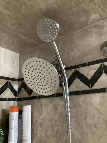 Customer photo review of 1-Spray Dual Shower Head Set