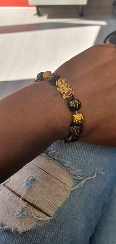 Customer photo review of Feng Shui Wealth Beads Bracelet