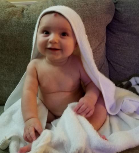 Customer photo review of Bamboo Hooded Towel