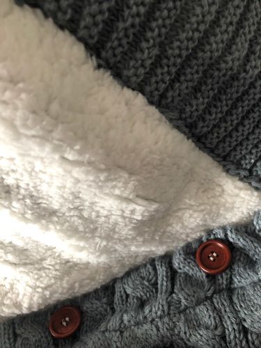 Customer photo review of Soft Knitted Sleeping Bag