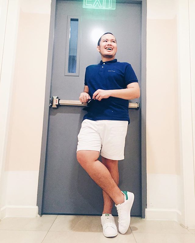 Customer photo review of Men's Thomas Laureti Navy Blue Polo Shirt